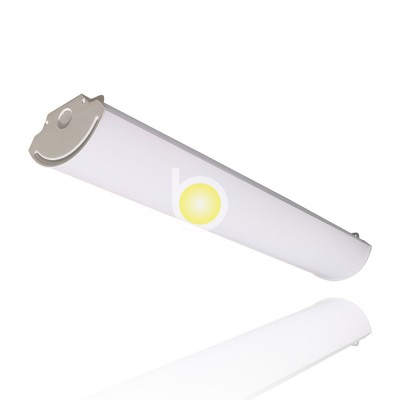 1x4 40w DLC Suspended Ceiling Frosted White Led Wrap Light Fixture